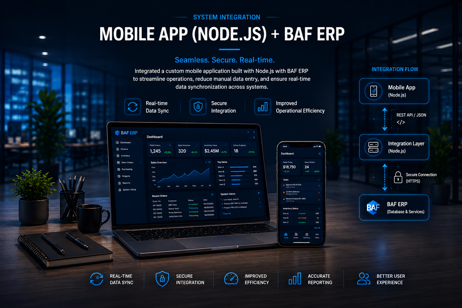 System Integration: Mobile App + BAF ERP