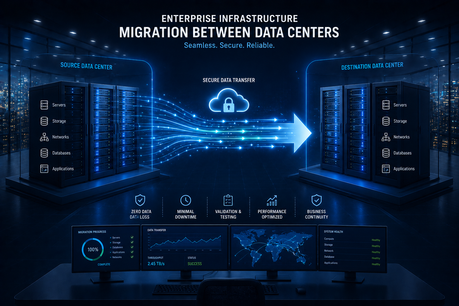 Enterprise Infrastructure Migration Between Data Centers