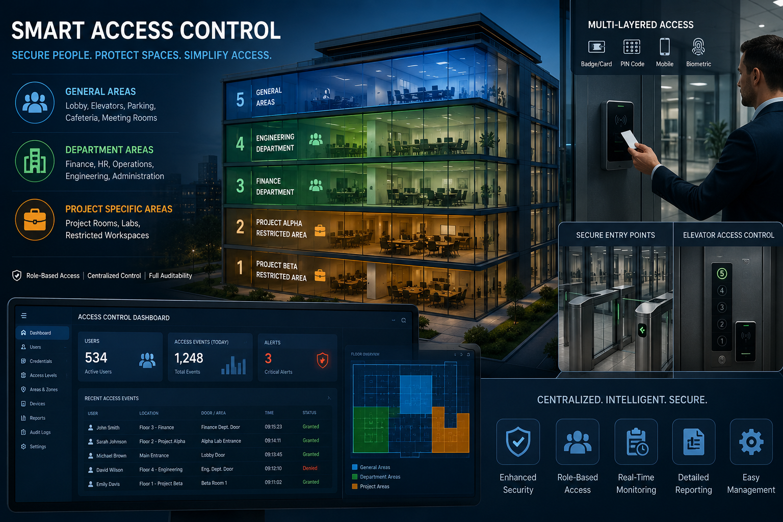 Enterprise Physical Access Control & Identity Segmentation
